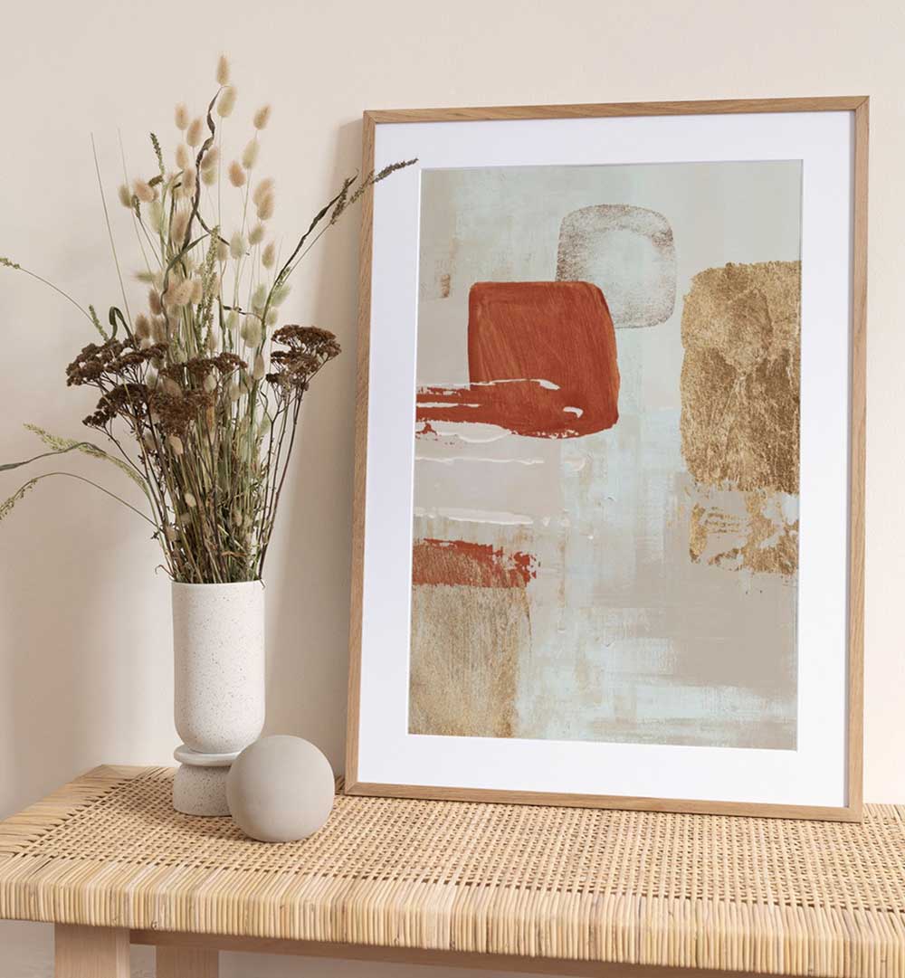 TERRACOTTA AUTUMN , BOHO ART PAINTINGS