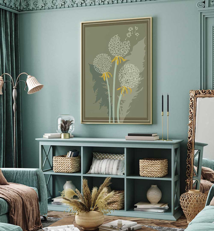 DANDELION II, FLORAL FLOWER PAINTINGS brighten your space with vibrant colors and elegant floral designs.
