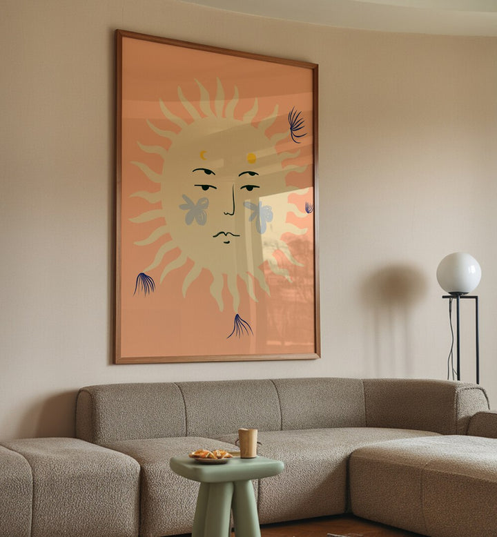 Brighten your space with the PINK SUN, VIBRANT art print, showcasing modern artistry and vibrant colors.
