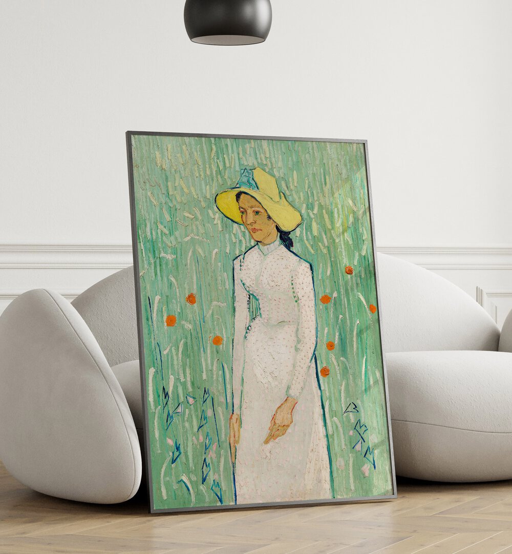 GIRL IN WHITE (1890) ,  VINTAGE PAINTINGS