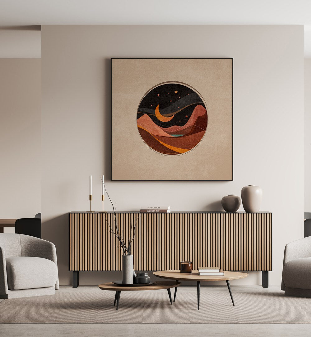 CEMBER GECE SAHNESI, BOHO ART PAINTINGS enhance modern decor with Emel Tunaboylu's stunning artwork.