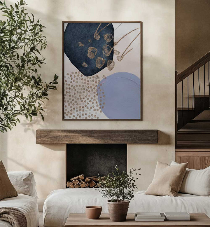 WITH MUAVE I , BOHO ART PAINTINGS