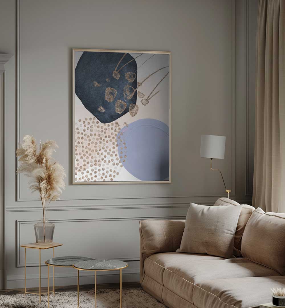 WITH MUAVE I , BOHO ART PAINTINGS