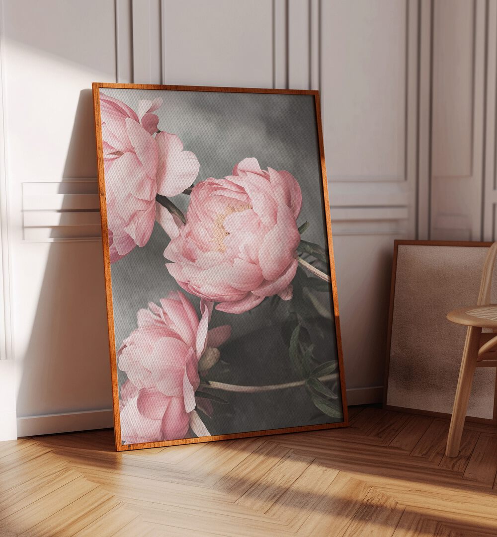 Stunning ROSE II, FLORAL FLOWER PAINTINGS featuring elegant pink blooms, perfect for enhancing any space.