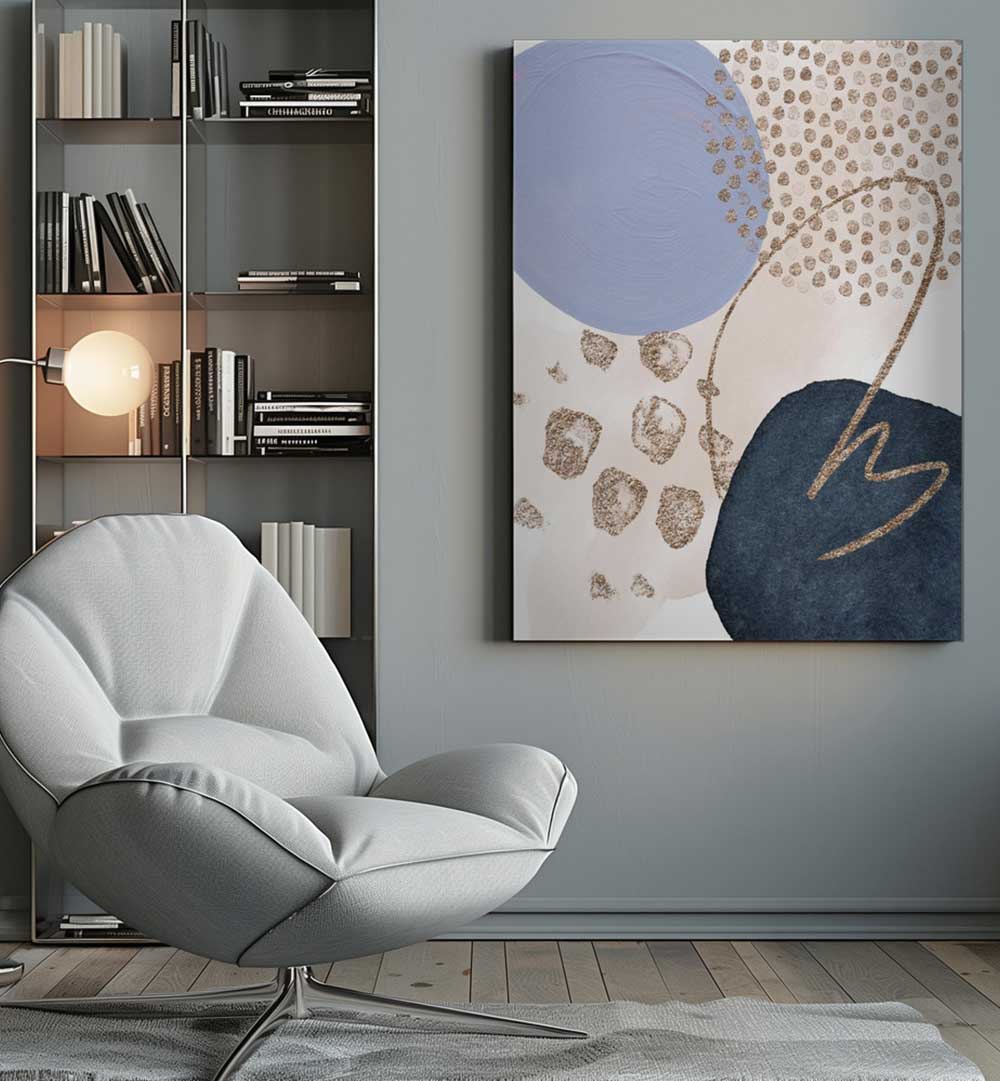 WITH MUAVE II , BOHO ART PAINTINGS