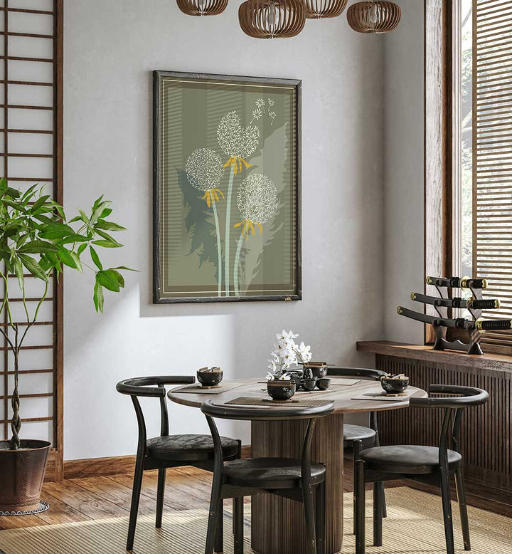 DANDELION II, FLORAL FLOWER PAINTINGS enhance your decor with vibrant colors and intricate floral details.
