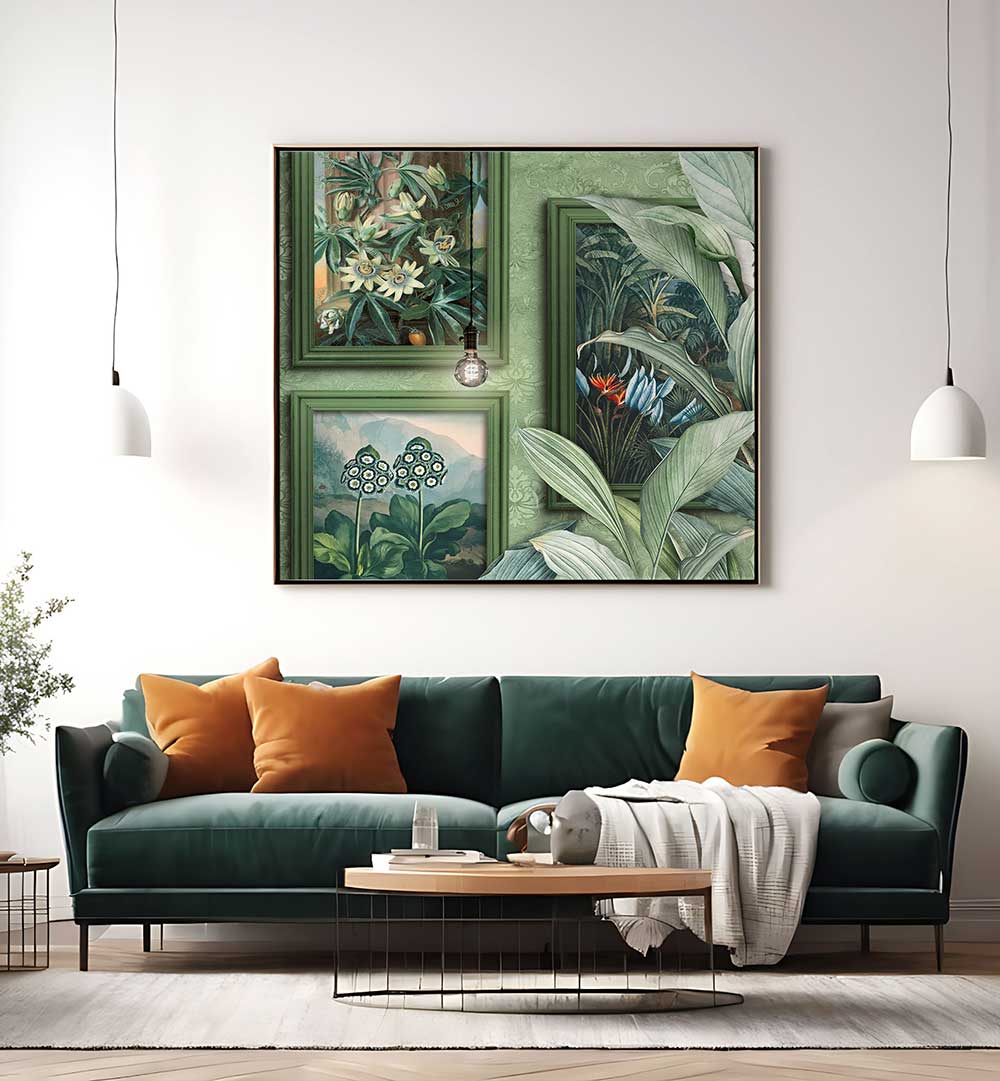 BOTANICAL WOODS , FLORAL FLOWER PAINTINGS