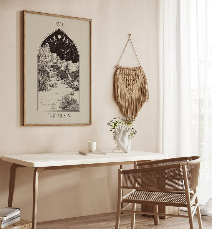 Decorate your space with THE MOON I , ZODIAC poster, merging elegance and astrology for inspiration.
