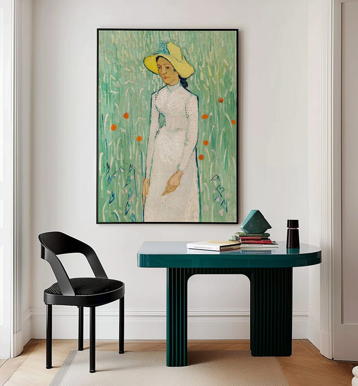 GIRL IN WHITE (1890) ,  VINTAGE PAINTINGS