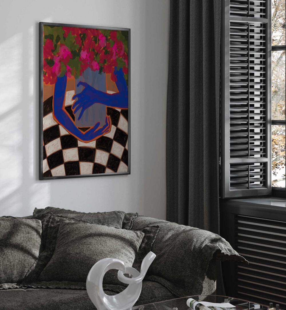 Brighten your space with IN THE MORNING, FLORAL FLOWER PAINTINGS, showcasing vibrant blooms in a stylish setting.