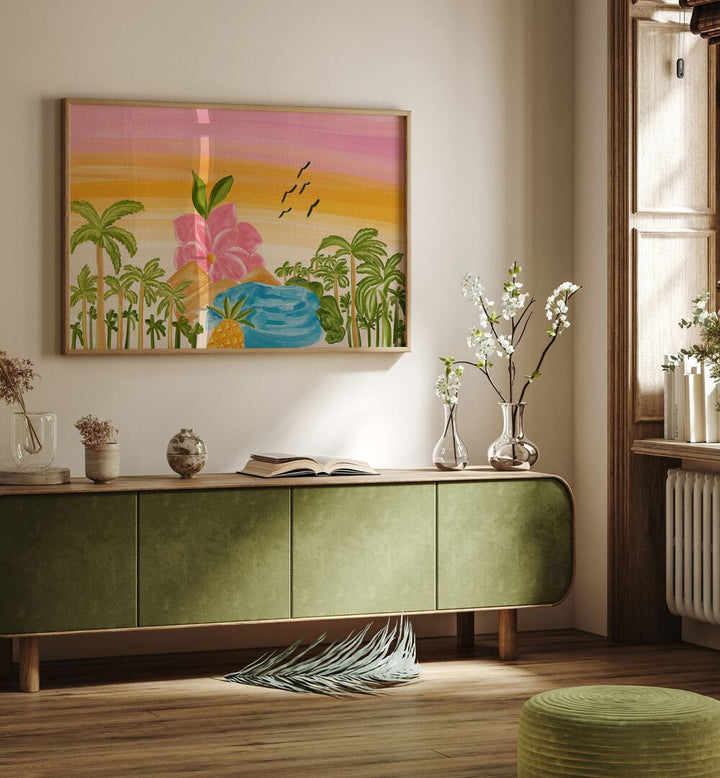 Vibrant ISLAND, LANDSCAPE PAINTINGS enhance your space with stunning nature-inspired art for a refreshing atmosphere.