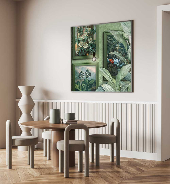 BOTANICAL WOODS , FLORAL FLOWER PAINTINGS