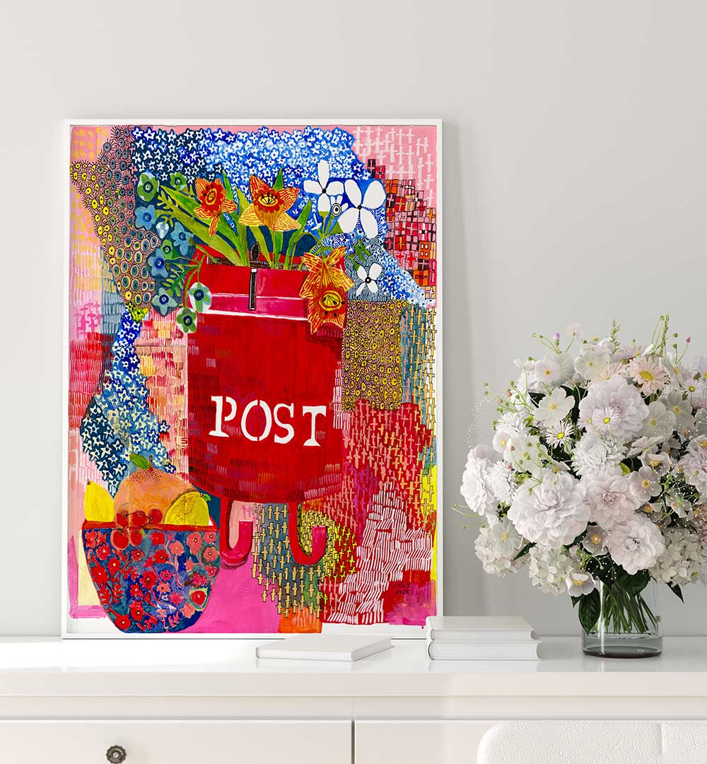 HEY YOU GOT MAIL , FLORAL FLOWER PAINTINGS