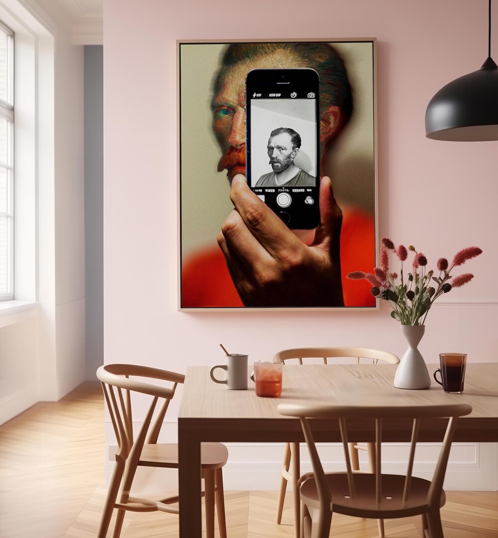 Transform your space with the SHOW YOU MY SELFIE, ALTERED ART PRINTS by Dikhotomy, blending modern art and self-expression.