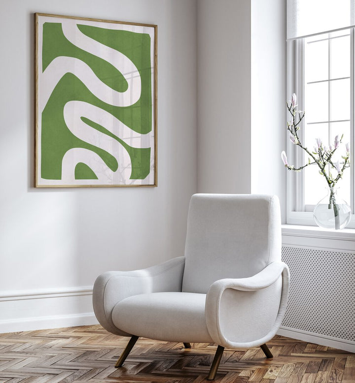 Stylish room featuring EXPRESSIVE LINES II, ABSTRACT PAINTINGS, enhancing creativity and artistic expression beautifully.