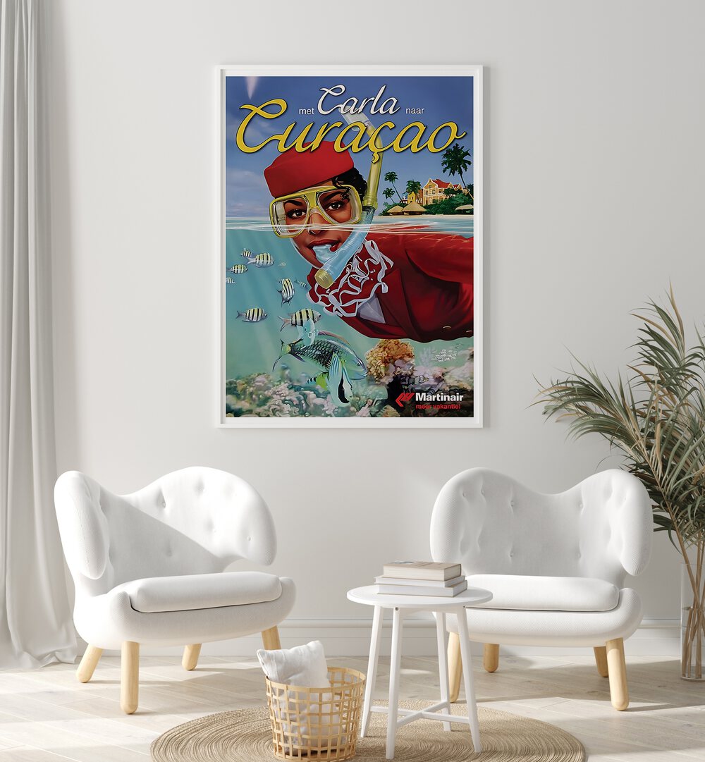 Transform your space with CURACAO, VINTAGE TRAVEL POSTERS featuring vibrant art and tropical themes from Curacao.