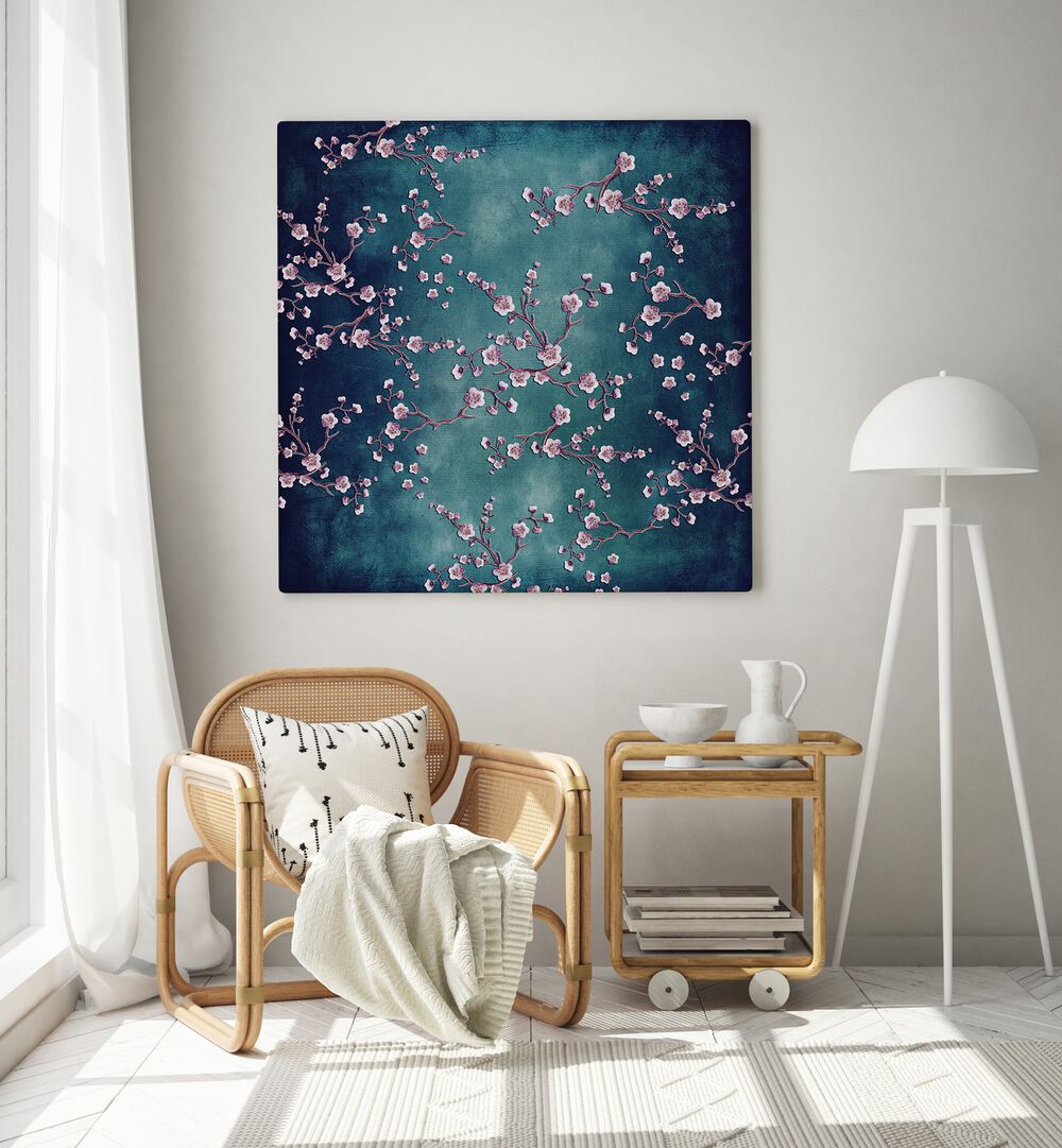Cherry Blossom Dream, Floral Flower Paintings bring elegance and color to any space with exquisite floral brushstrokes.