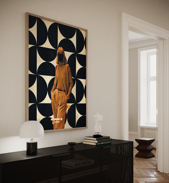 Stylish interior featuring the 1978 ANNIE COLLECTION, SURREAL ART PRINTS by Frank Moth for a captivating home decor look.