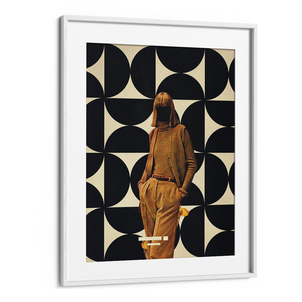 Elevate your space with the 1978 ANNIE COLLECTION, SURREAL ART PRINTS by Frank Moth in a stylish white frame.