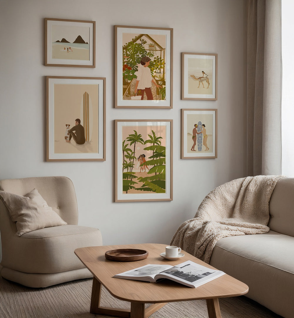 Transform your space with the COASTAL ESCAPE GALLERY WALL II, GALLERY WALLS, featuring serene coastal art prints.