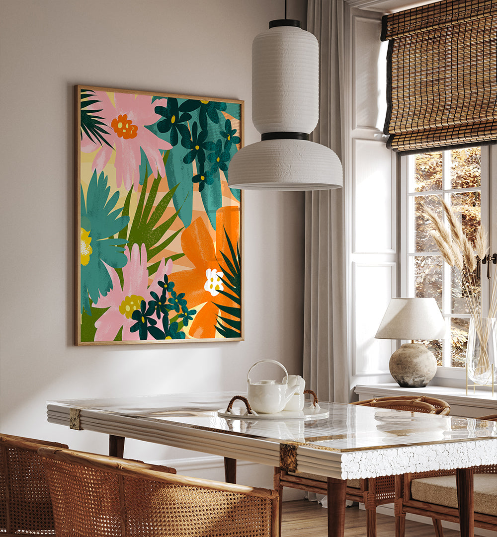 JUICY SUMMER , FLORAL FLOWER PAINTINGS