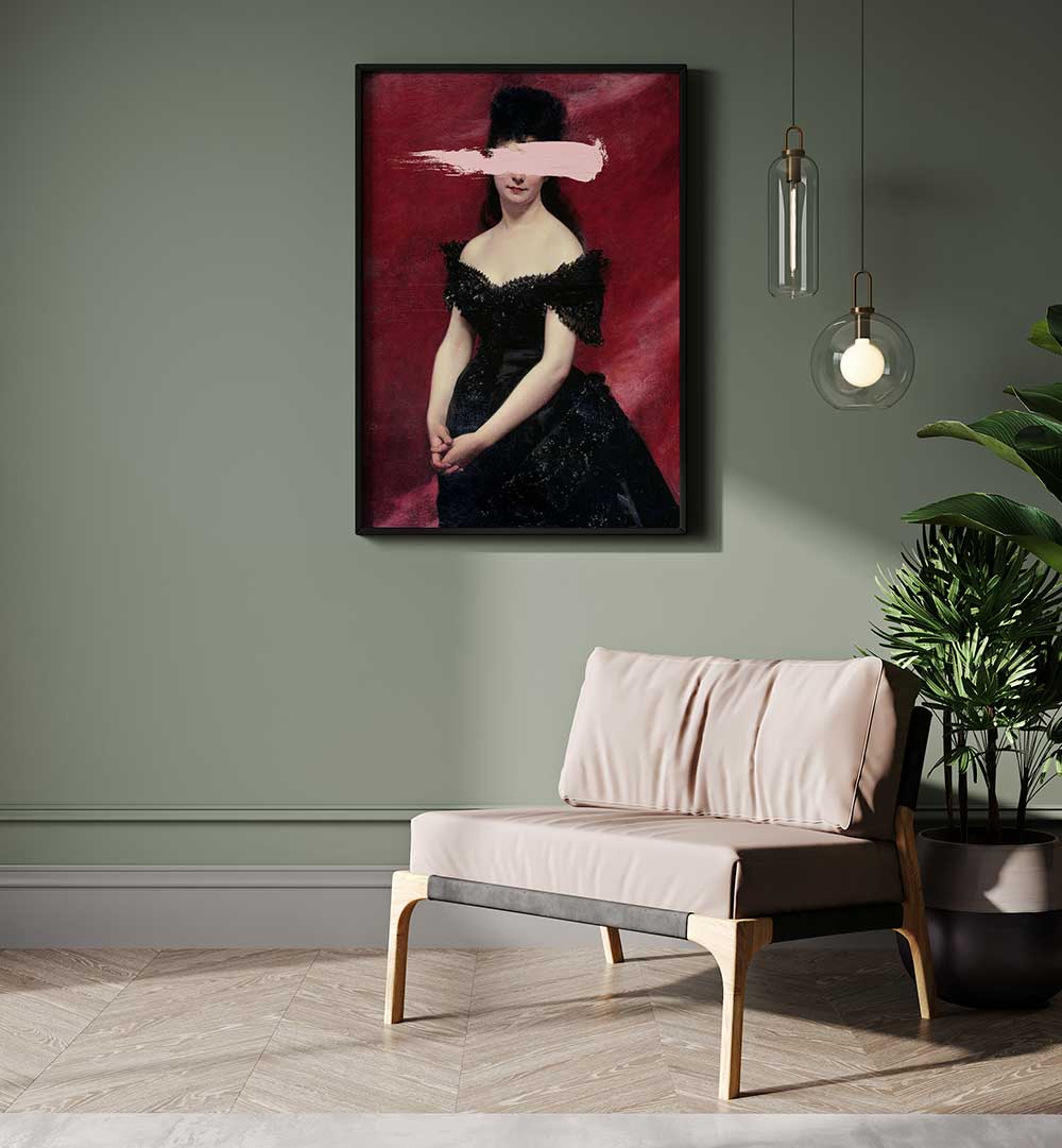 BLACK DRESS III , ALTERED ART PRINTS