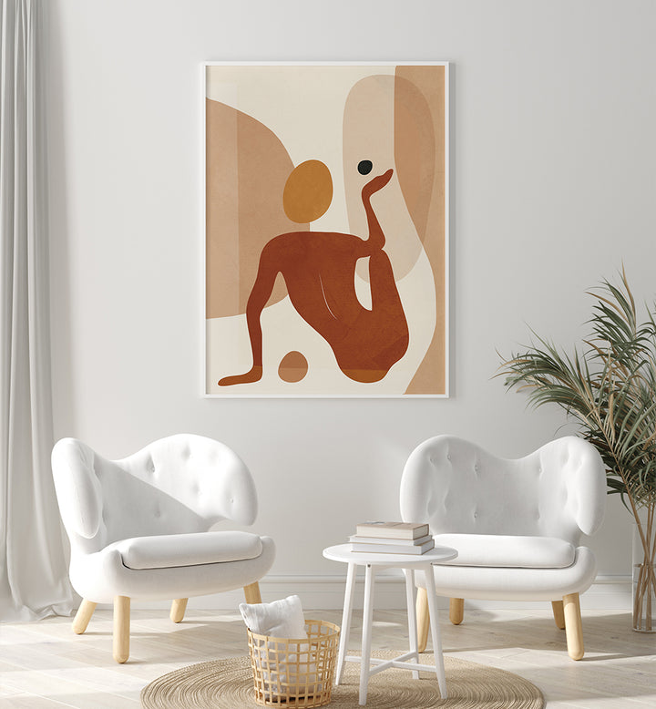 MINIMAL ABSTRACT FORM , BOHO ART PAINTINGS