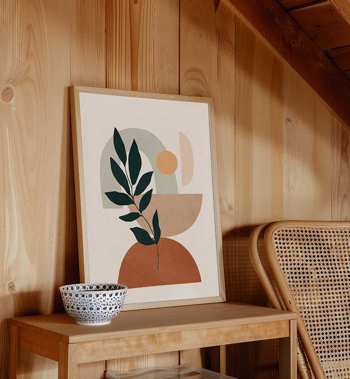 GEOMETRIC FLORA DANCE , BOHO ART PAINTINGS