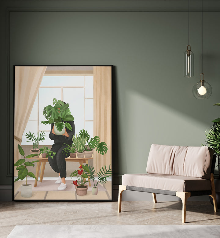 MY LITTLE GARDEN II , BOHO ART PAINTINGS