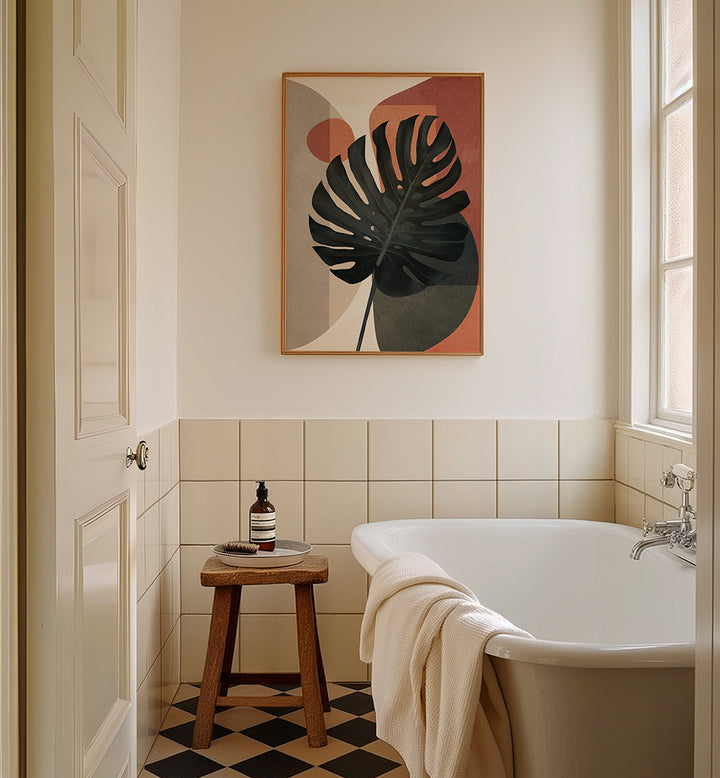 TROPICAL SILHOUETTES , BOHO ART PAINTINGS