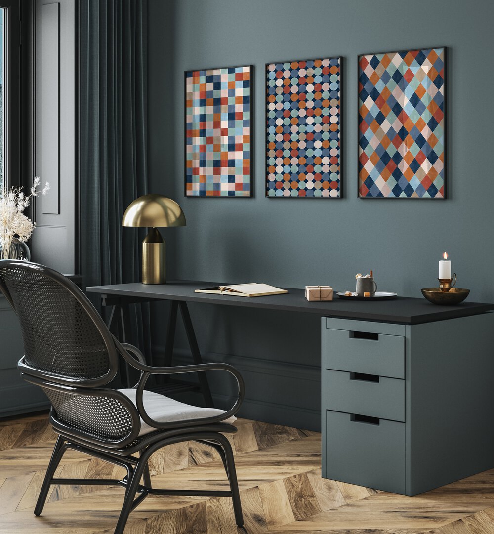 Transform your space with the VERDANT TRANQUILITY SET, SET OF 3 PAINTINGS, featuring serene green landscapes.