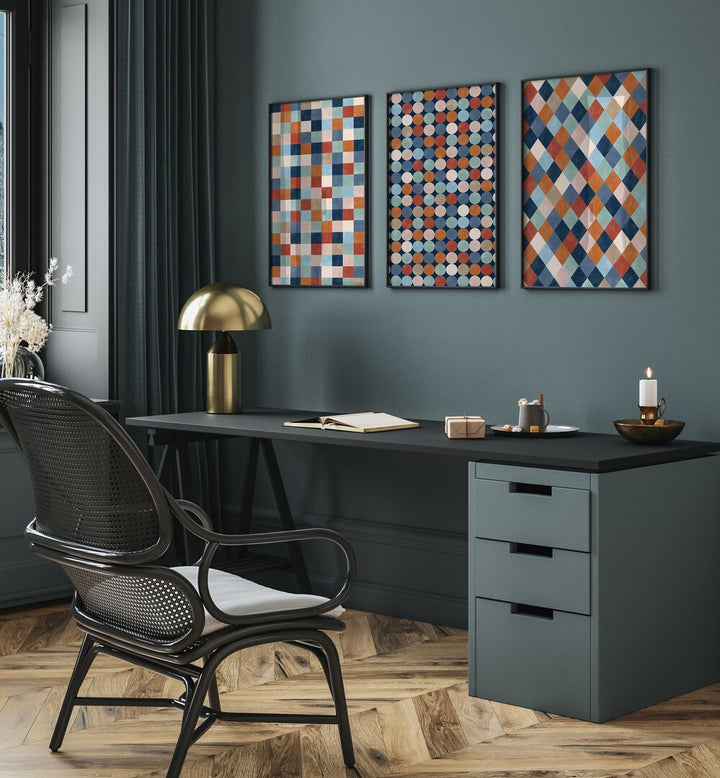 Transform your space with the VERDANT TRANQUILITY SET, SET OF 3 PAINTINGS, featuring serene green landscapes.