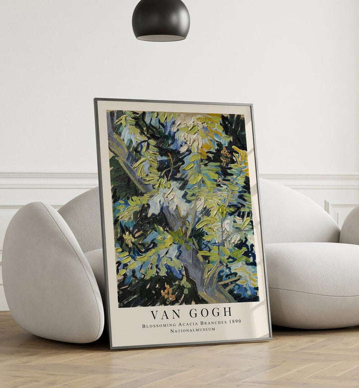 BLOOMS IN RADIANCE: VAN GOGH'S BLOSSOMING ACACIA BRANCHES' - 1890 , VINTAGE PAINTINGS