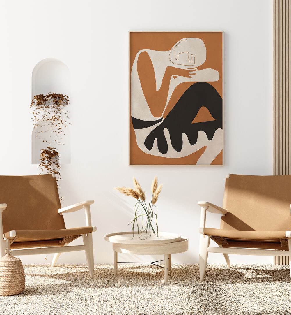 Elegant ABSTRACT ART FIGURE, BOHO ART PAINTINGS enhance your space with bohemian charm and artistic vibes.