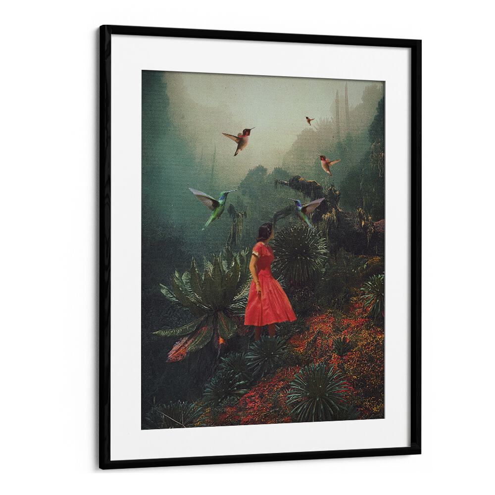 Surreal art print "20 SECONDS BEFORE THE RAIN" by Frank Moth captures a dreamlike scene with vibrant colors.