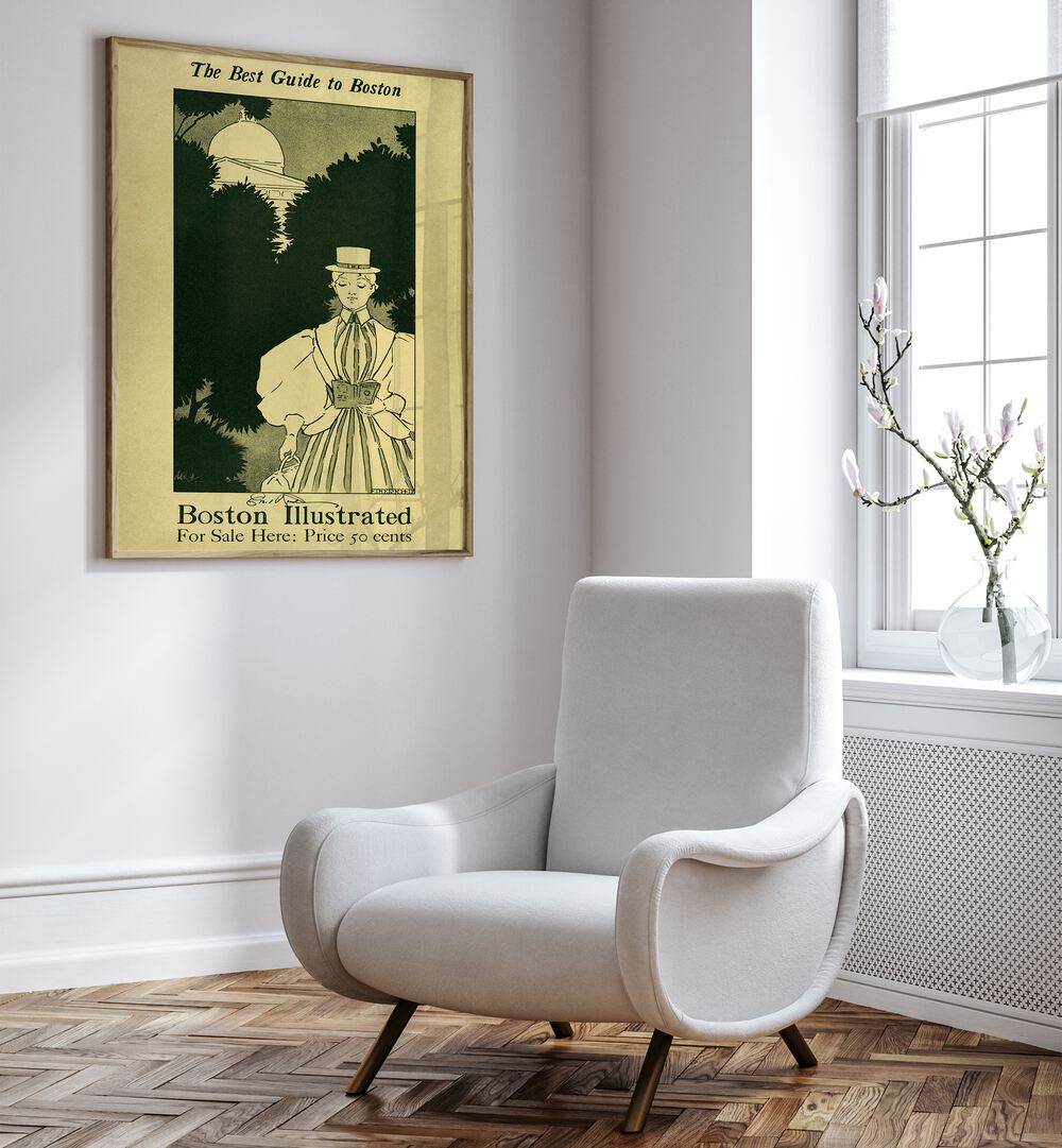 THE BEST GUIDE TO BOSTON , VINTAGE PAINTINGS