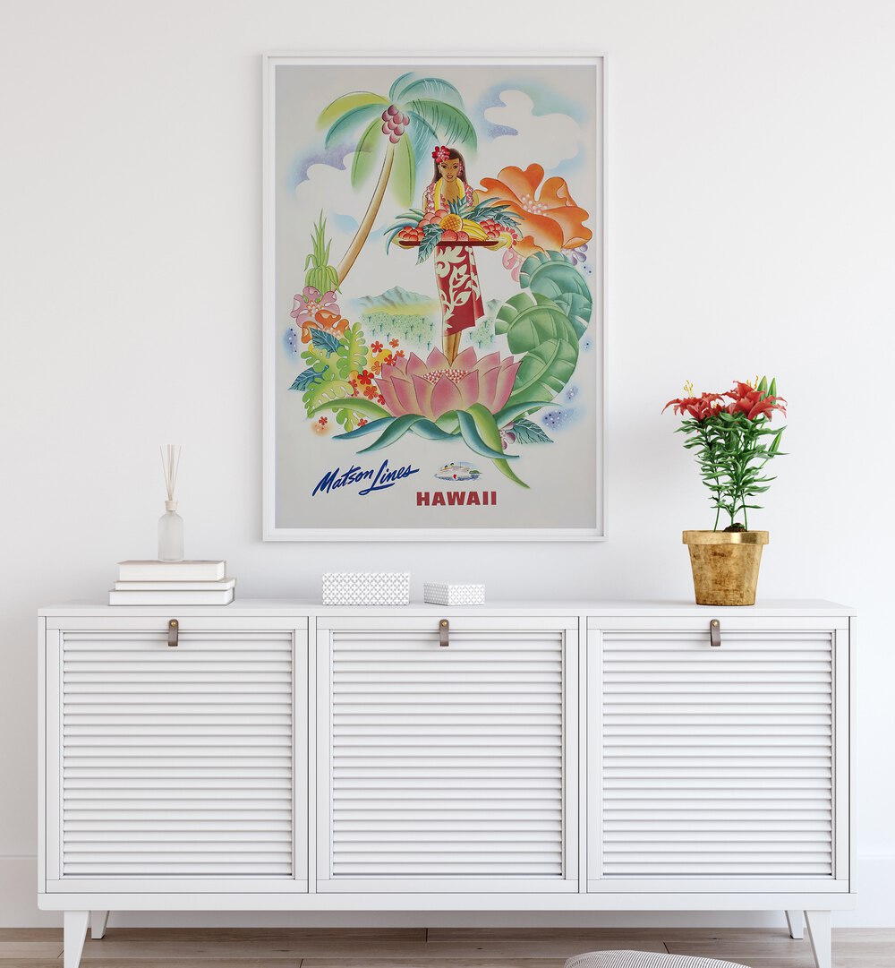 HAWAII IV, VINTAGE TRAVEL POSTERS showcase vibrant island beauty, perfect for adding a tropical touch to any space.