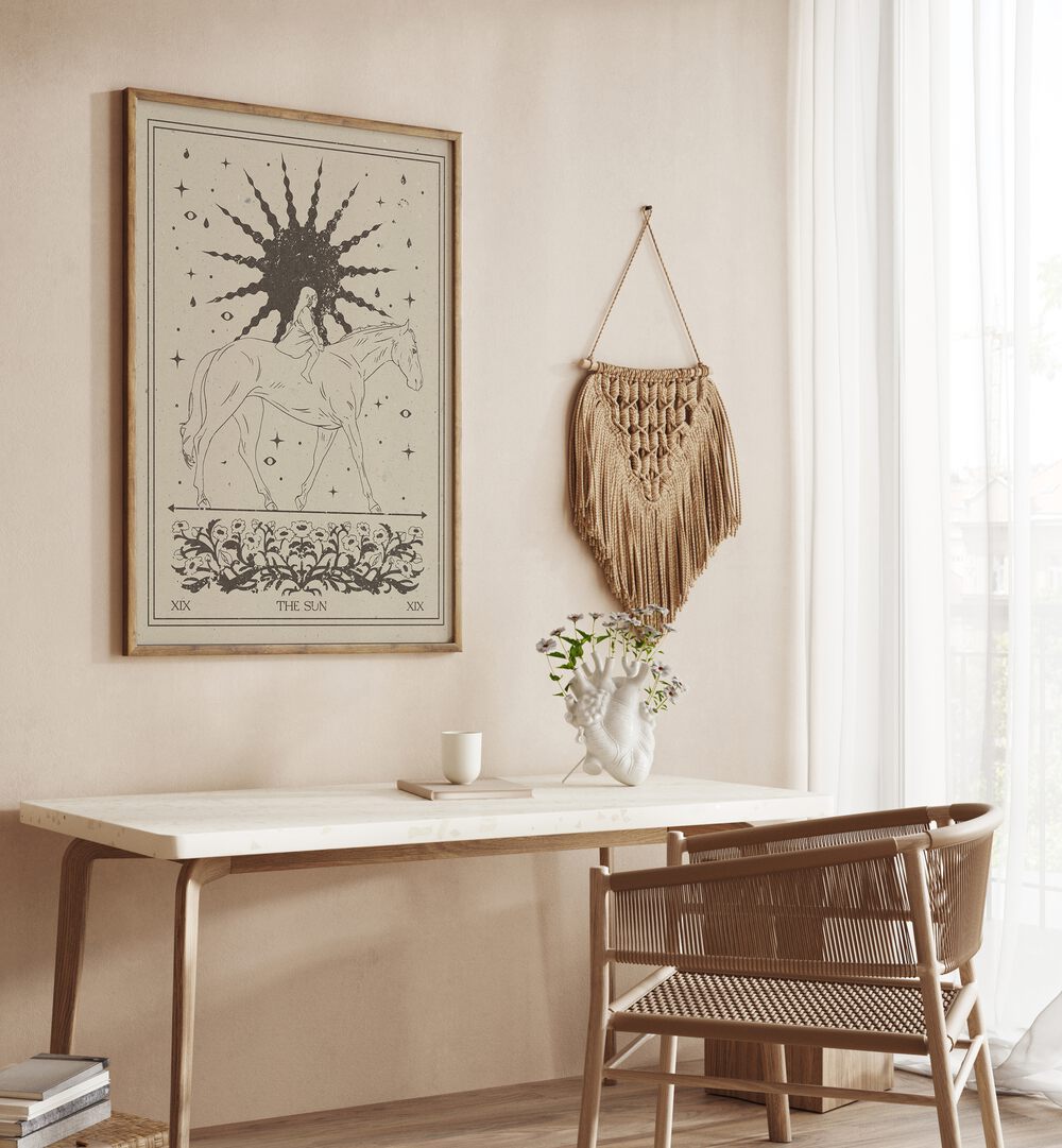 Enhance your space with THE SUN I, ZODIAC poster, perfect for adding celestial charm to any room.
