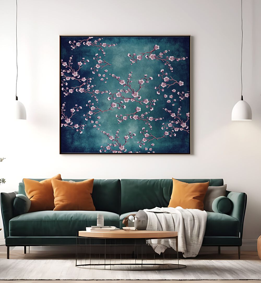 Cherry Blossom Dream, Floral Flower Paintings add elegance to any space with abstract floral brushstrokes.