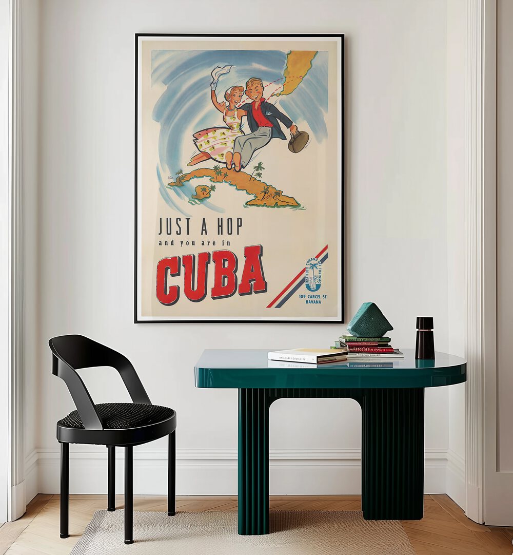 CUBA I, VINTAGE TRAVEL POSTERS showcase vibrant Cuban culture, perfect for transforming your home or office space.