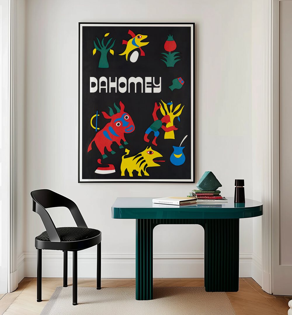Vibrant DAHOMEY Vintage Travel Posters bring a nostalgic touch to your living space, perfect for adventure lovers.