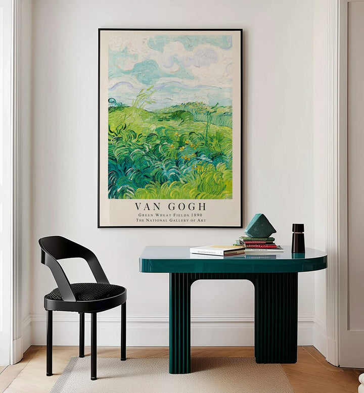 HARMONY IN GREEN: VAN GOGH'S GREEN WHEAT FIELDS 1890 , VINTAGE PAINTINGS