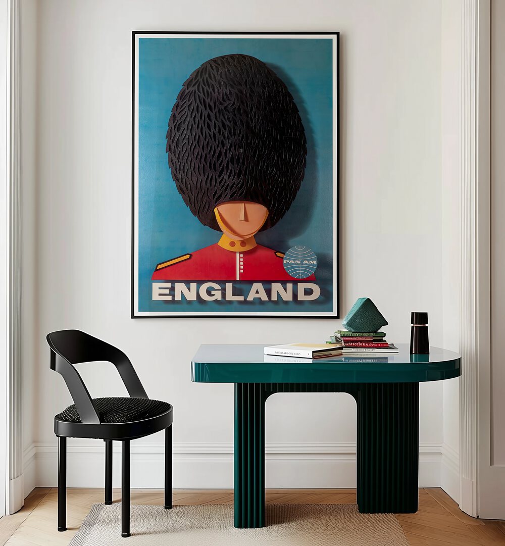 Stylish ENGLAND, VINTAGE TRAVEL POSTERS enhance your decor, showcasing iconic British charm for any space.