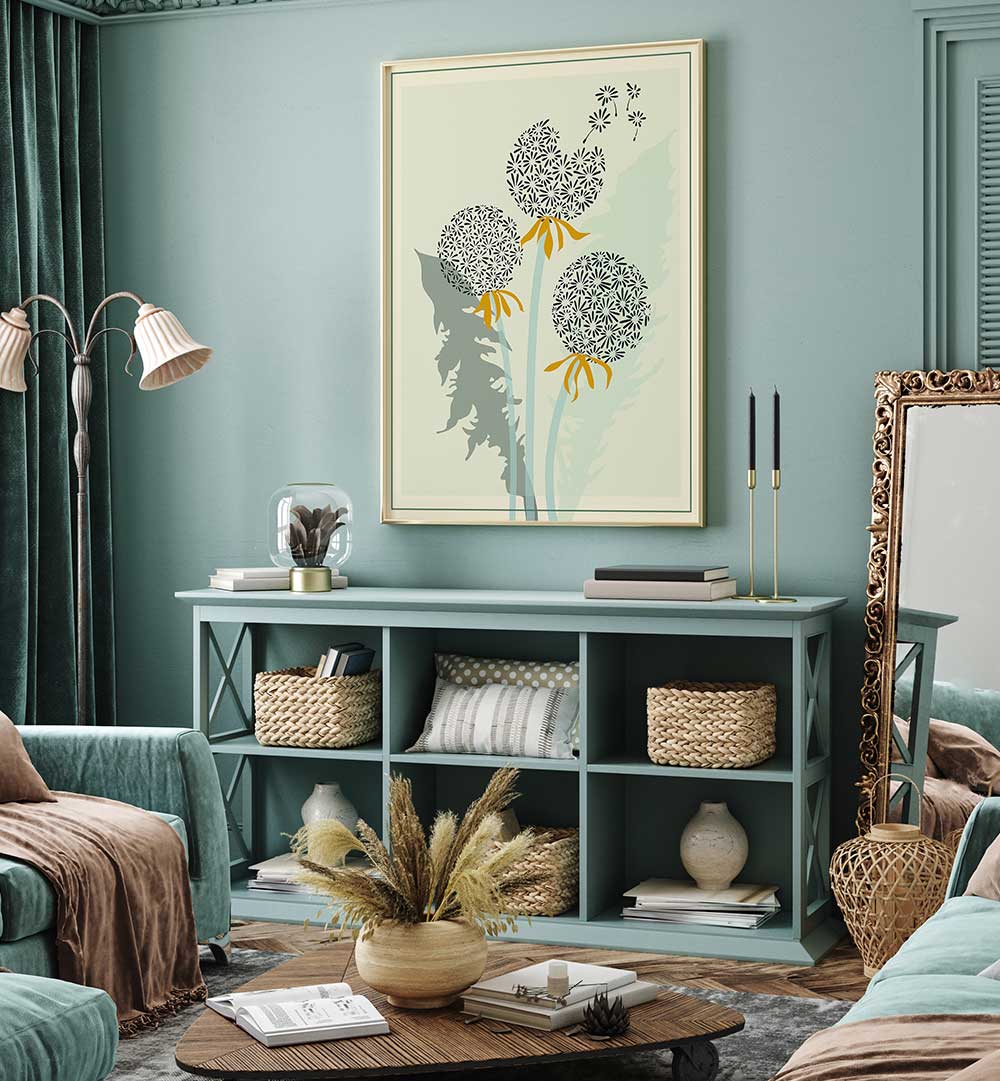 Dandelion Seeds Floral Flower Paintings enhance your space with modern elegance and floral beauty.
