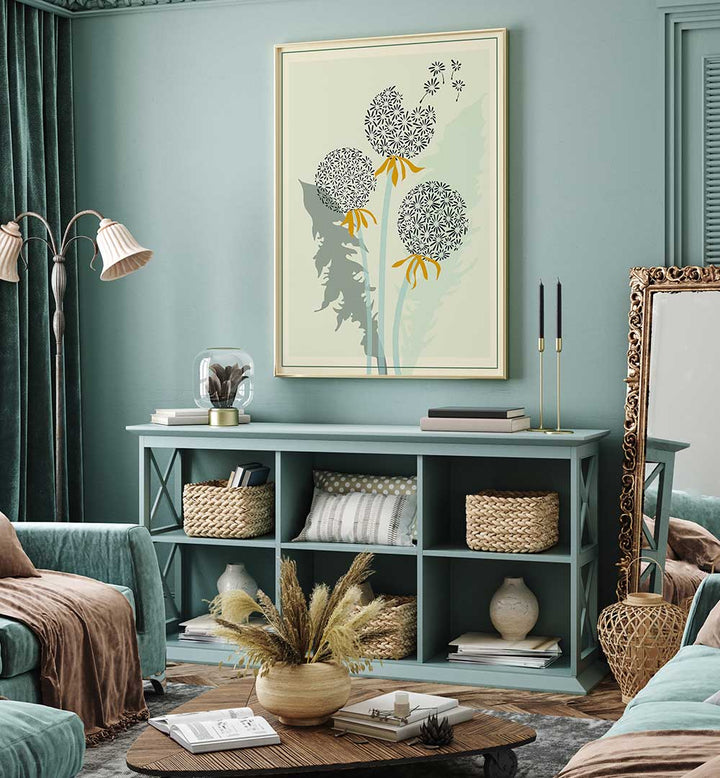 Dandelion Seeds Floral Flower Paintings enhance your space with modern elegance and floral beauty.