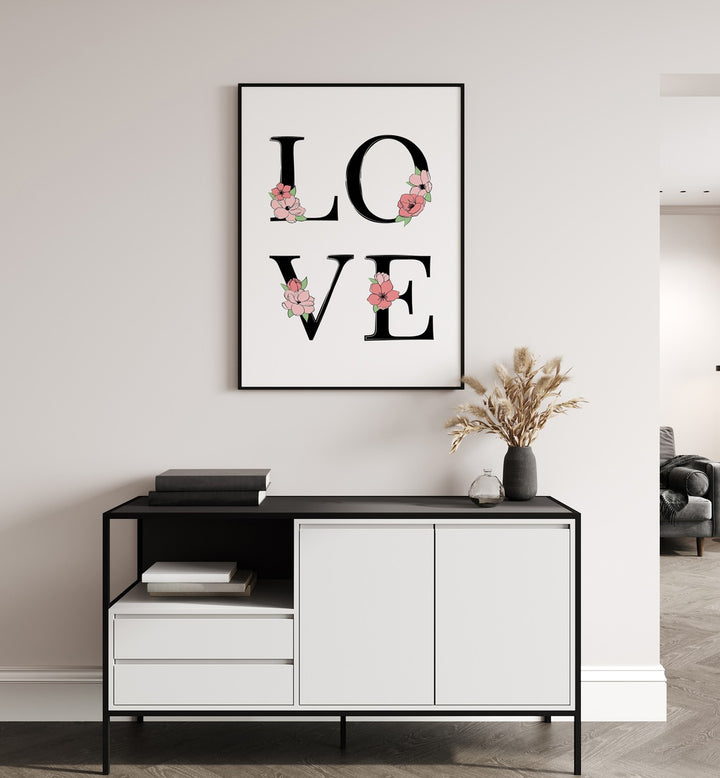 Stylish BLOOMING LOVE, FASHION POSTERS featuring floral designs, perfect for modern home decor by Martina.