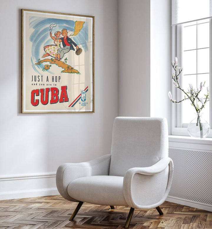 CUBA I, VINTAGE TRAVEL POSTERS brighten your space with vibrant Cuban culture, perfect for any home or office decor.