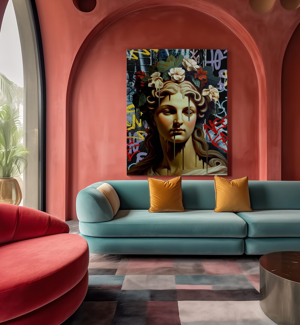Captivating VANDAL PIETAN, ALTERED ART PRINTS from the DIKHOTOMY collection, perfect for modern home decor.