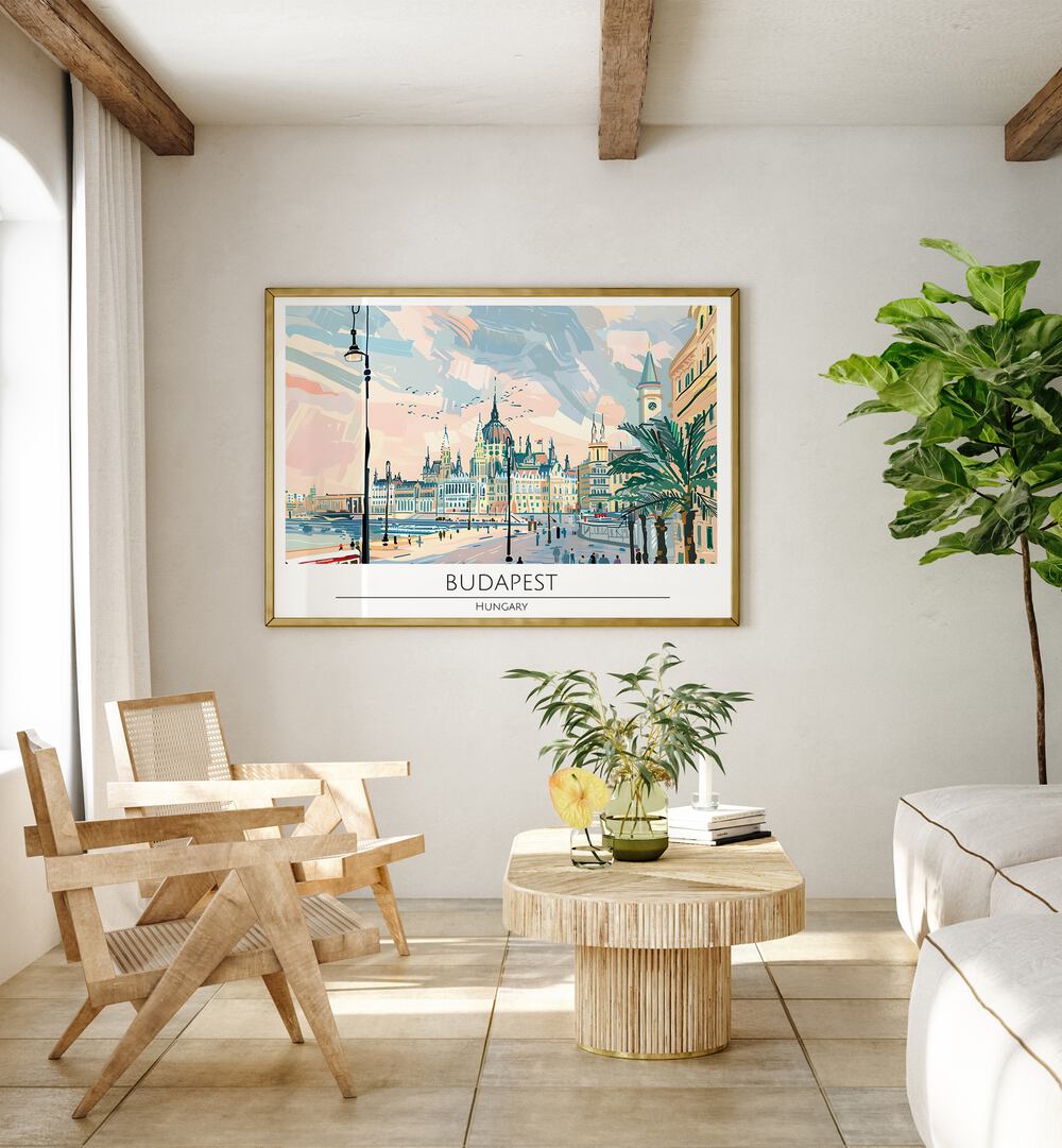 Stunning BUDAPEST CAPITAL CITY - HUNGARY, TRAVEL POSTERS showcasing the beauty of Hungary's vibrant capital.