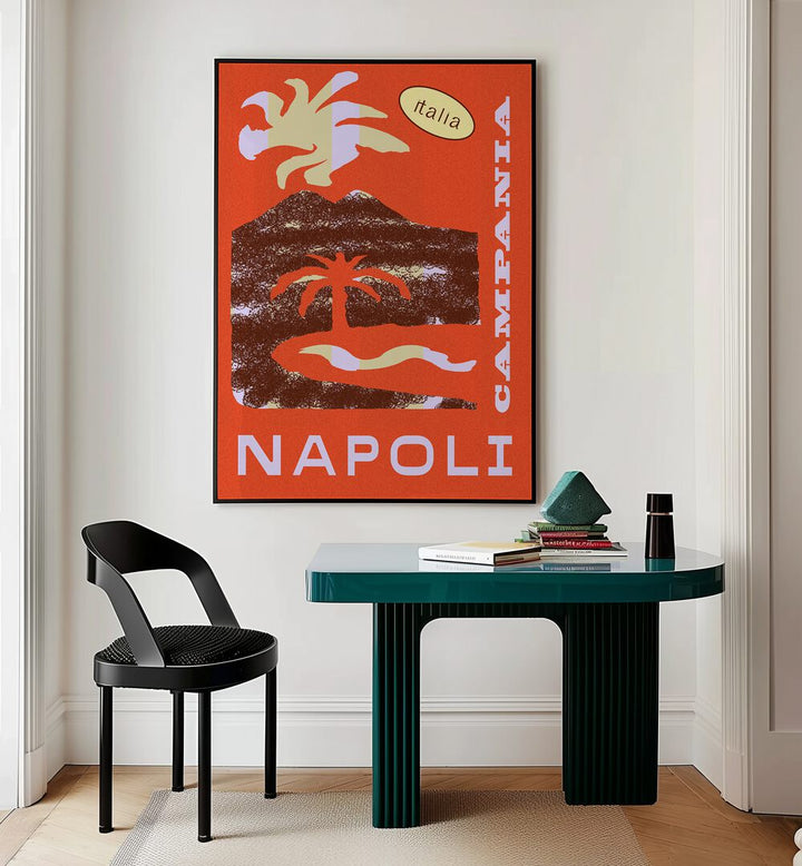 Bright and stylish NAPOLI, VINTAGE TRAVEL POSTERS showcasing Italy's charm, perfect for transforming your space.